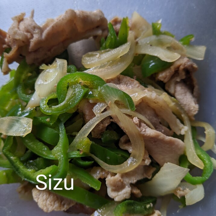 豚肉とピーマンのめんつゆ炒め
